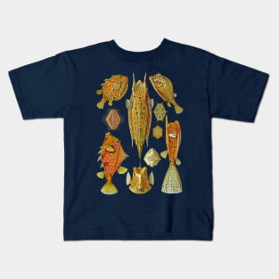 Ernst Haeckel Ostraciontes Boxfish Kids T-Shirt